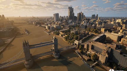 Vexcel 3D Cities data of London in Cesium for Unreal